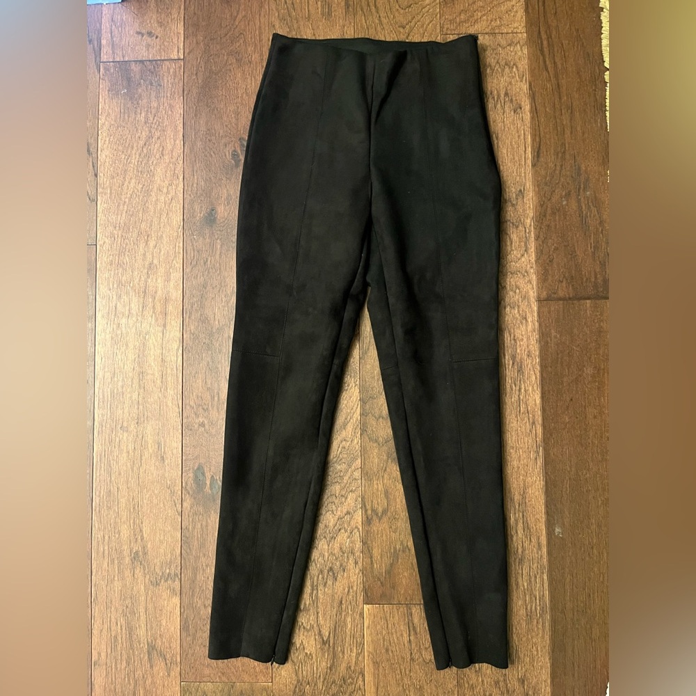 Black Suede Pants